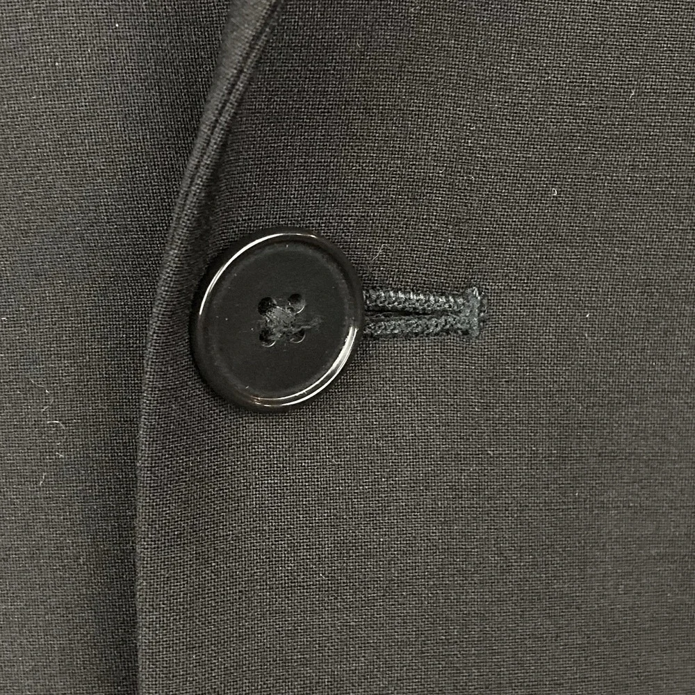 Calvin‎ Klein Mens Slim-fit Suit Jacket Blazer 44R Black Solid Stretch E06798